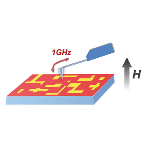 Scanning Microwave Impedance Microscopy at 4 K and 9 T made with cryogenic positioner  ANP LT