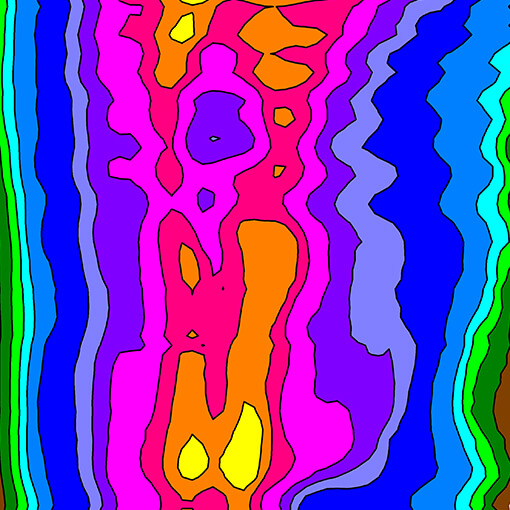 3D Profilometry of Micrometer Sized Cylinders made with the displacement sensor