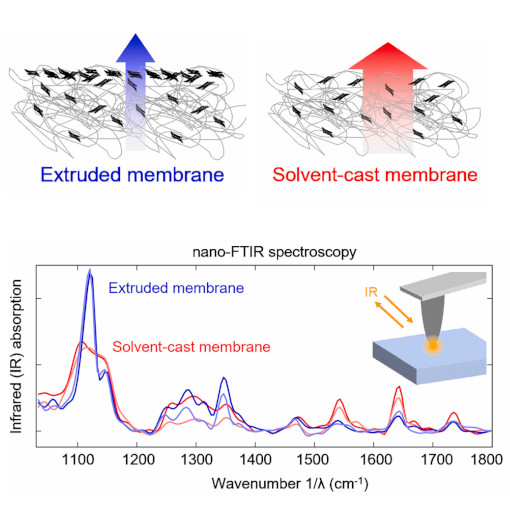 Enhancing Gas Flow in Copolymer Membranes IR neaSCOPE+s