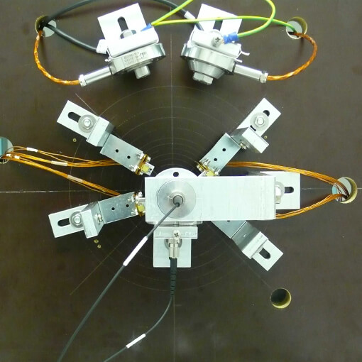 Laser Interferometry in Radiation Harsh Environments made with the displacement sensor