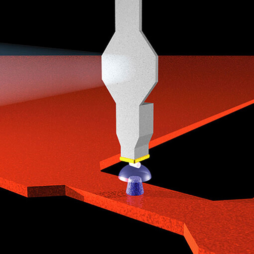 Magnetic Resonance Imaging of Nanoscale Virus at 300 mK made with mK Nanopositioners