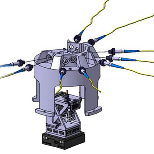 Nanometer Precise Positioning During Sample Rotations made with the displacement sensor