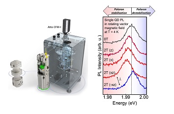 Anisotropic formation of exciton magnetic polarons in colloidal quantum dot attoCFM I in attoDRY1000