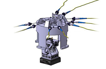 Nanometer Precise Positioning During Sample Rotations made with the displacement sensor
