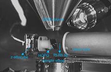 Piezo Controlled Exfoliation of Graphene made with the cryogenic nanopositioner ANPz101 HV