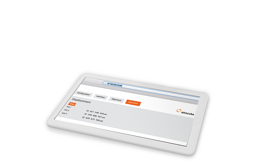displacement sensors, features, integrated web server